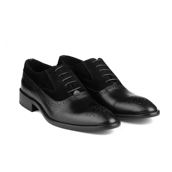 Vatrina Genuine leather  Oxfords - Black