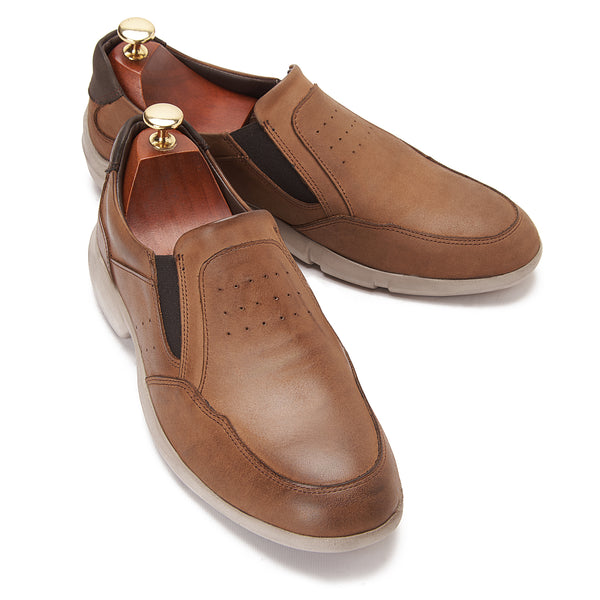 Vatrina Genuine Leather Moc Toe Loafer - Havan