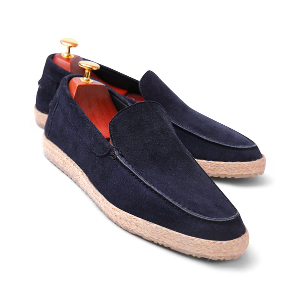 Vatrina Genuine leather loafer -navy