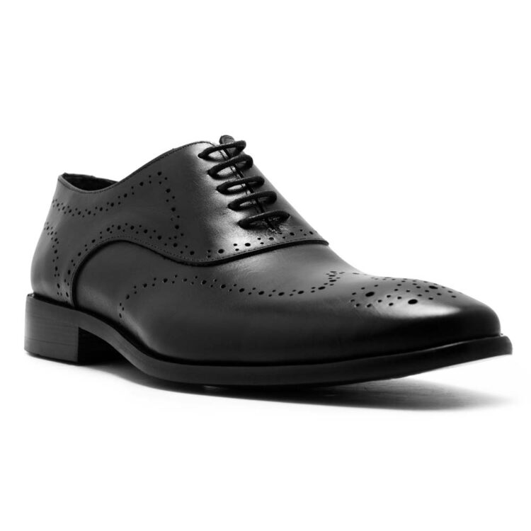Vatrina Genuine Leather Oxfords – Black – Vatrina