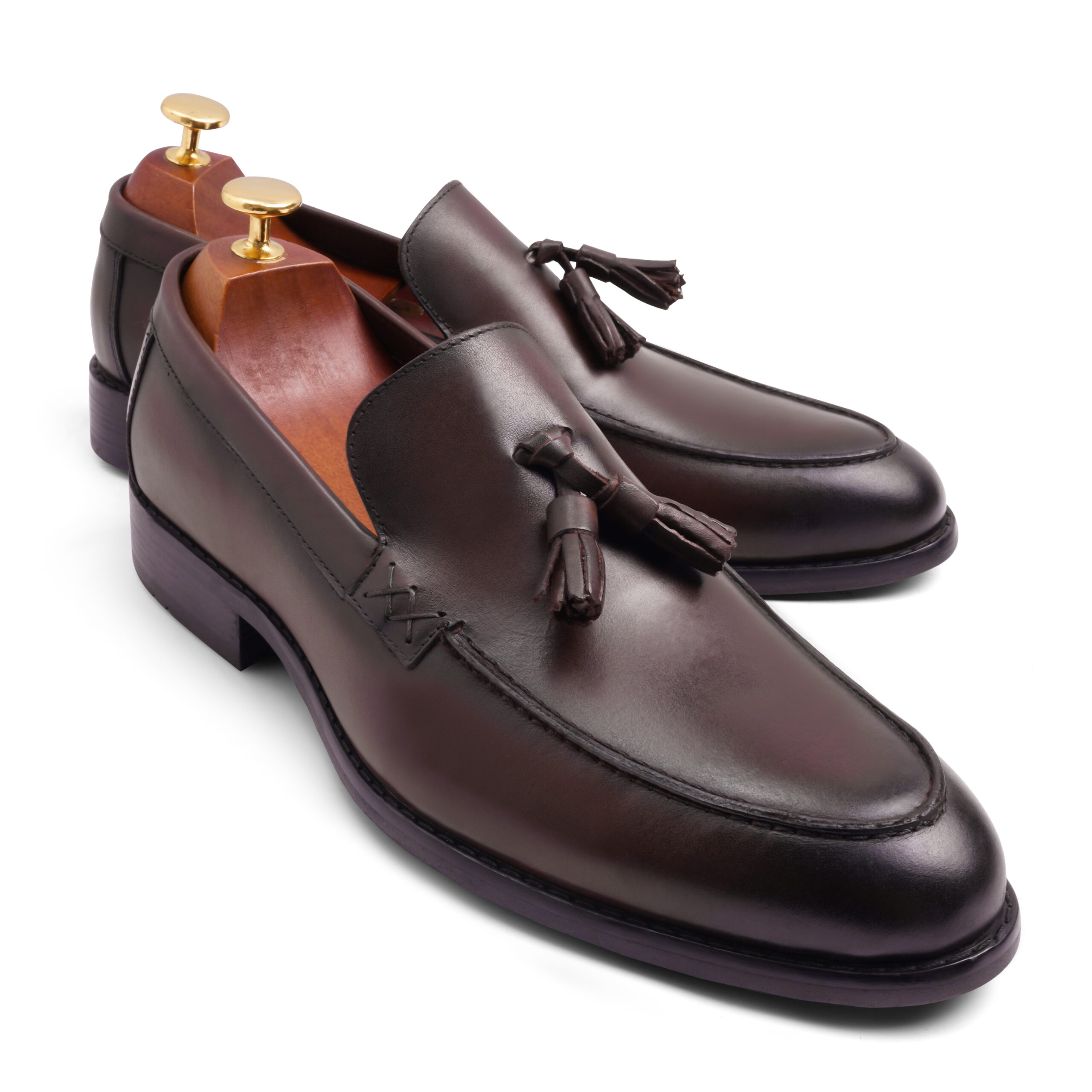 Vatrina Genuine Leather Tassel Loafer – New Brown – Vatrina